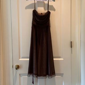 Strapless tulle dress